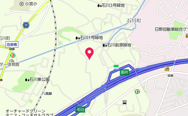 祝　成約済み　八王子市　石川町　新築戸建ての地図|～仲介手数料無料☆八王子ひなた不動産～　八王子市石川町　新築戸建て