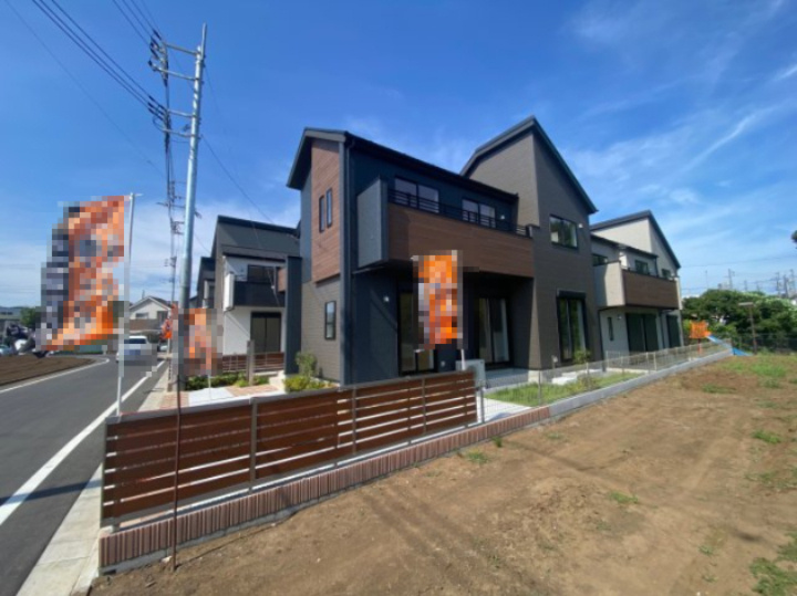 祝　成約済み　八王子市　石川町　新築戸建ての外観|～仲介手数料無料☆八王子ひなた不動産～　八王子市石川町　新築戸建て