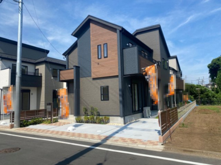 祝　成約済み　八王子市　石川町　新築戸建ての外観|～仲介手数料無料☆八王子ひなた不動産～　八王子市石川町　新築戸建て