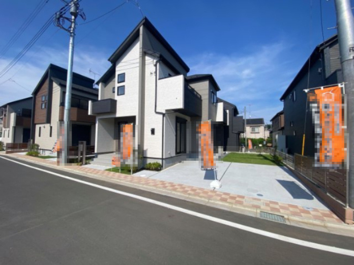 祝　成約済み　八王子市　石川町　新築戸建ての外観|～仲介手数料無料☆八王子ひなた不動産～　八王子市石川町　新築戸建て