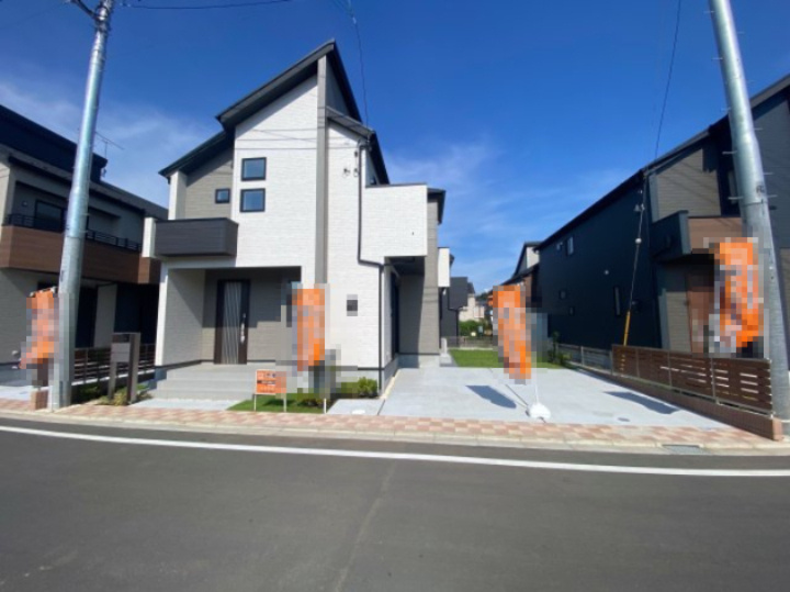 祝　成約済み　八王子市　石川町　新築戸建ての外観|～仲介手数料無料☆八王子ひなた不動産～　八王子市石川町　新築戸建て