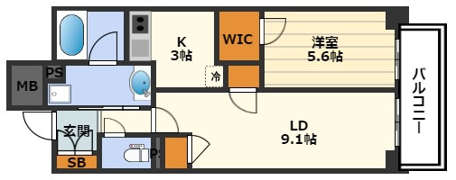 ブリリアント同心の間取り