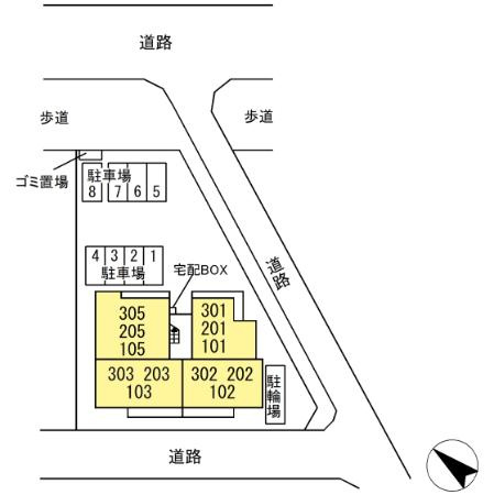 フローレンス・ガーデンの区画図