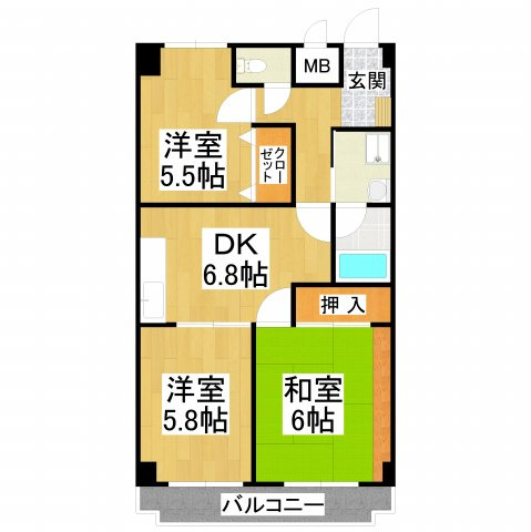 【間取り】 | ピソ・キタノ