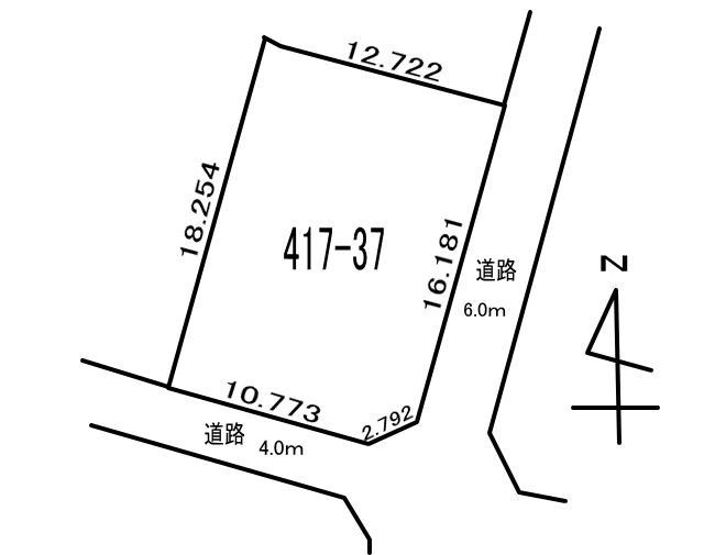 室蘭市柏木町417-37　土地