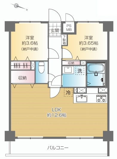 【間取り】 | セザール大山