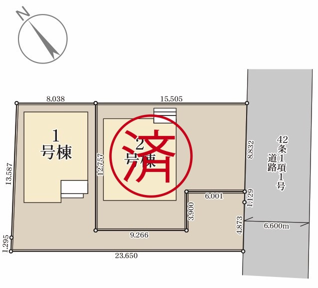 耐震等級３！ご成約プレゼント対象物件！の区画図|仕様のご確認やローンのご相談は＜Tel 026-477-7419＞まで♪