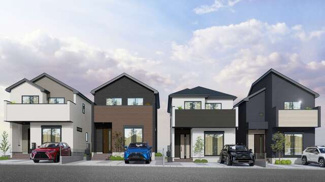 【外観】 | 南区下溝  2号棟 18期 | イメージパース（建物完成時に異なる場合がありその際は現況優先となります）