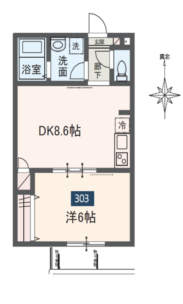 MELDIA北綾瀬Ⅳの間取り