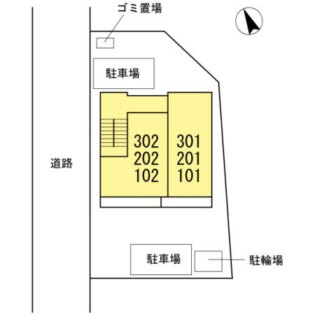 クラヴィーア山形の区画図