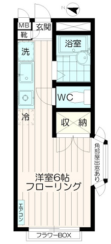 グリーンヒルズKの間取り|賃貸アパート【グリーンヒルズK】
