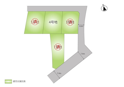 【区画図】 | フェリディアガーデン上里町勅使河原　新築住宅