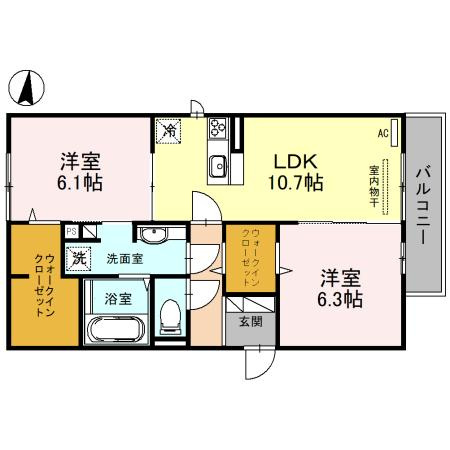 【間取り】 | イーストラインⅡ