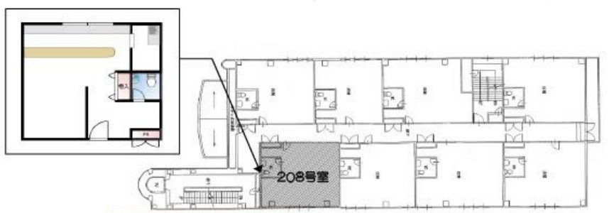 守山市梅田町の店舗一部の間取り