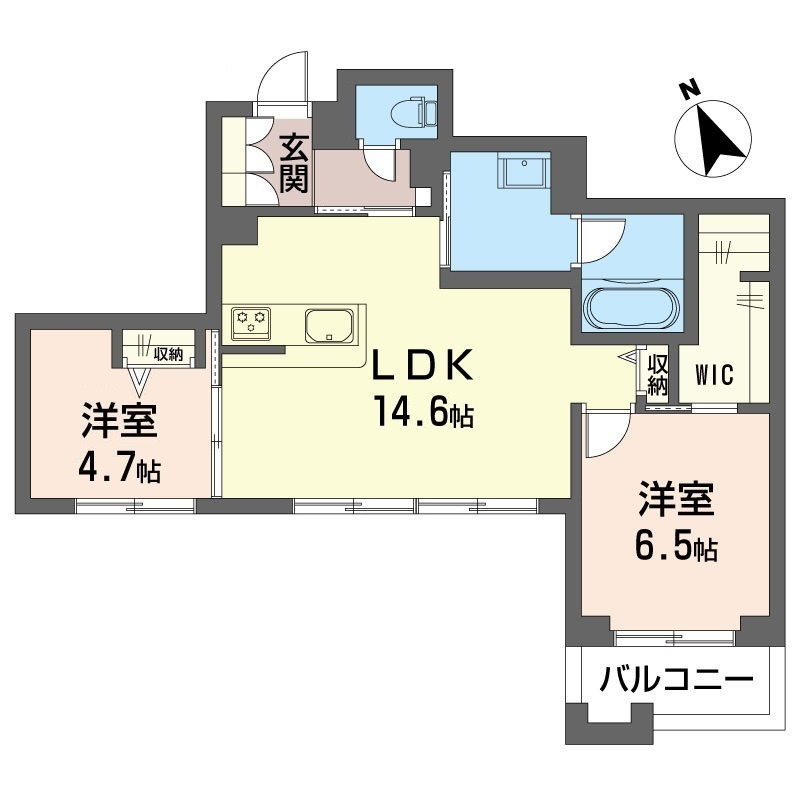 ＦＩＲＳＴ　ＳＣＥＮＥ　Ⅴ番館の間取り