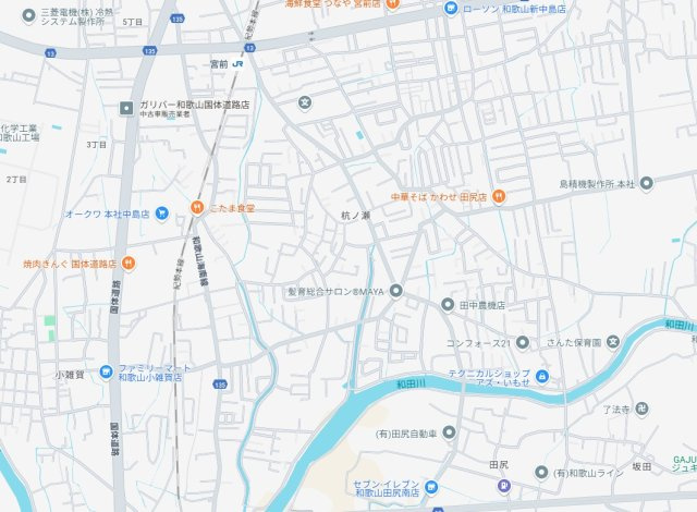 和歌山市杭ノ瀬　第3期　新築一戸建ての地図