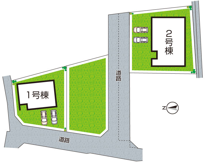 和歌山市杭ノ瀬　第3期　新築一戸建ての区画図|全2区画