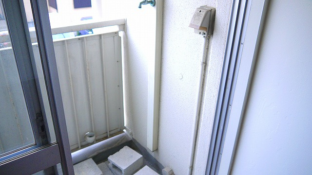 コーポレート筒井のバルコニー