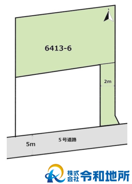 売地　茅ヶ崎市若松町の土地図