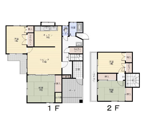室蘭市沢町22-6　戸建の間取り