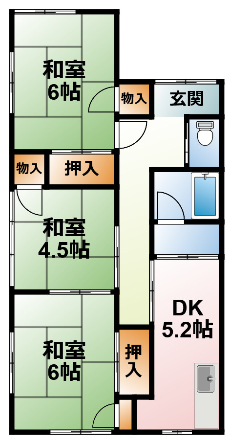 田間江森邸の間取り