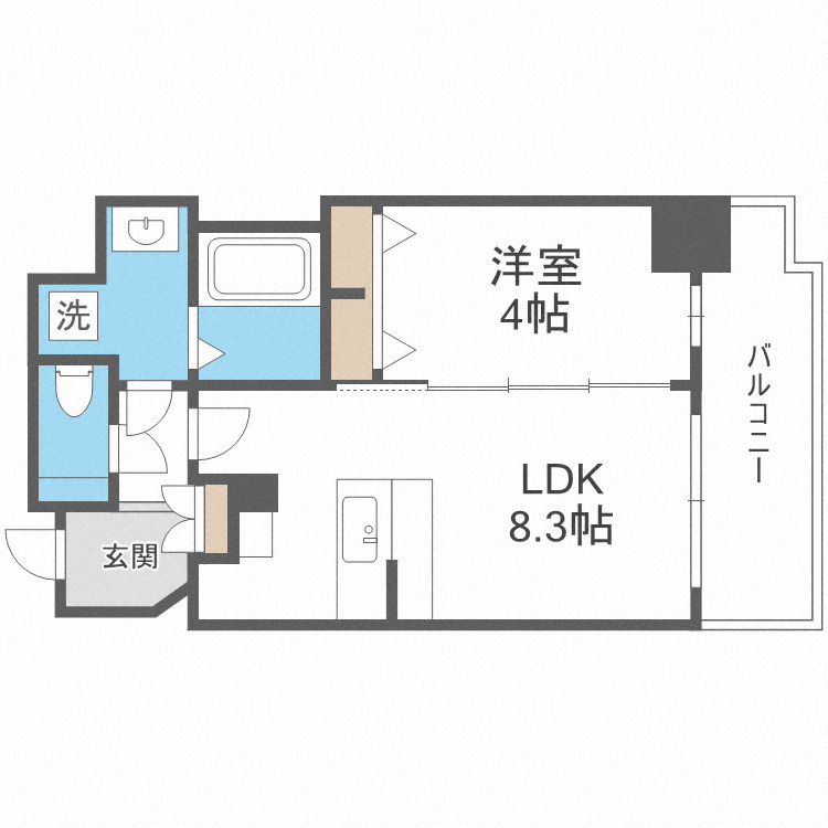 La Douceur谷町の間取り
