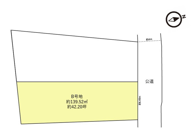 【区画図】 | 【土地】福岡市南区屋形原3丁目（B号地）