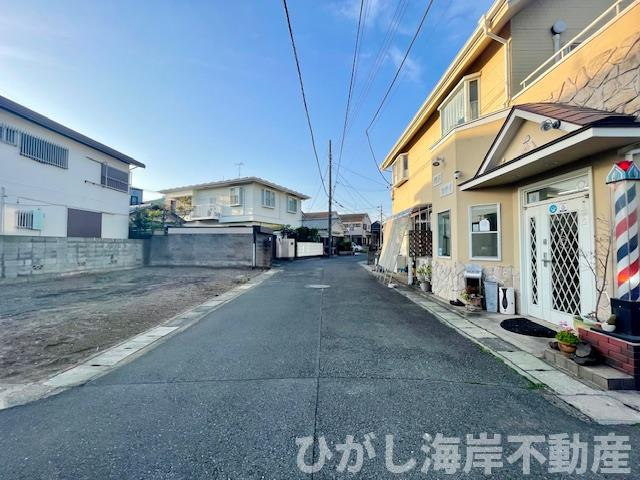 平塚市札場町　売地の前面道路含む現地写真|現地外観