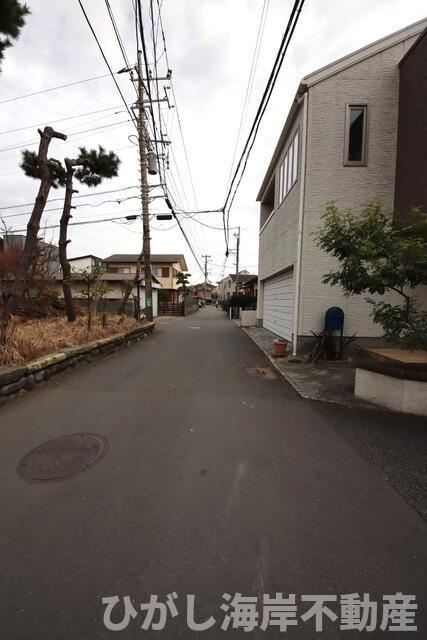 茅ヶ崎市東海岸南３丁目　売地の前面道路含む現地写真|現地外観