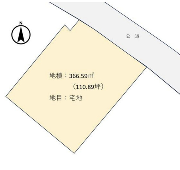 【土地図】 | 本庄市万年寺3丁目　売地　全1区画　