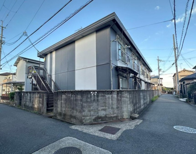 【外観】 | 敷地面積：約128坪！角地の一棟アパート