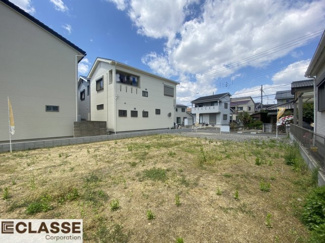 【前面道路含む現地写真】 | 城陽市平川山道2区画A号地　売土地　建築条件付き