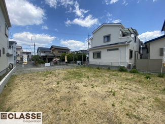 【前面道路含む現地写真】 | 城陽市平川山道2区画A号地　売土地　建築条件付き