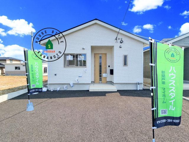 宇土市宮庄町第1-2棟（1号棟）の外観|デザイン性のある外観です。