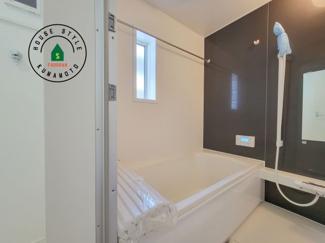 宇土市宮庄町第1-2棟（2号棟）の浴室|浴室は一日の疲れを癒す場所だから、家族みんながゆったりできる快適設計。追い炊き機能付きオートバス。安定した温度で、いつでも快適に入浴できます。