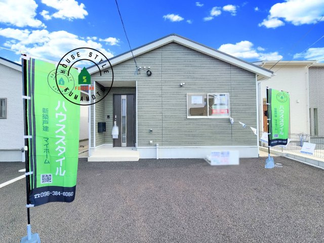 宇土市宮庄町第1-2棟（2号棟）の外観|デザイン性のある外観です。