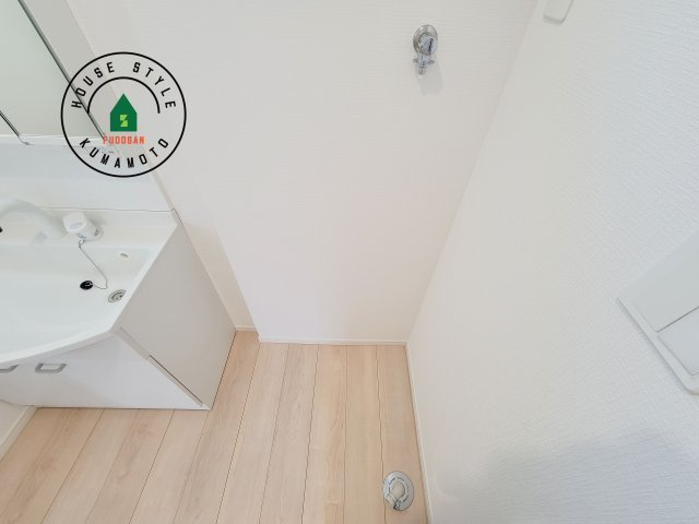 宇土市宮庄町第1-2棟（2号棟）のランドリースペース|ランドリースペースは広さもたっぷり。