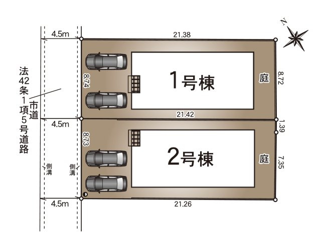 宇土市宮庄町第1-2棟（2号棟）の居間・リビング|キッチンからリビングをしっかり確認できます。家族の笑顔があふれる空間になりそうですね。