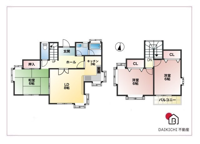 【間取り】 | 滑川町大字月輪　中古戸建