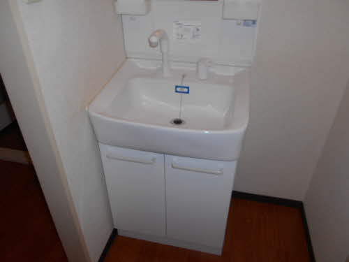 クレスコC棟の洗面所