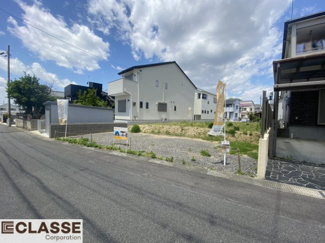 【前面道路含む現地写真】 | 城陽市平川山道2区画B号地　売土地　建築条件付き