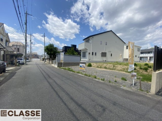 【前面道路含む現地写真】 | 城陽市平川山道2区画B号地　売土地　建築条件付き
