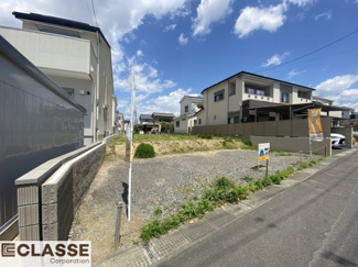 【前面道路含む現地写真】 | 城陽市平川山道2区画B号地　売土地　建築条件付き