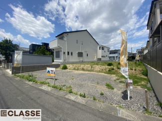 【前面道路含む現地写真】 | 城陽市平川山道2区画B号地　売土地　建築条件付き