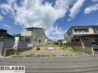 【前面道路含む現地写真】 | 城陽市平川山道2区画B号地　売土地　建築条件付き