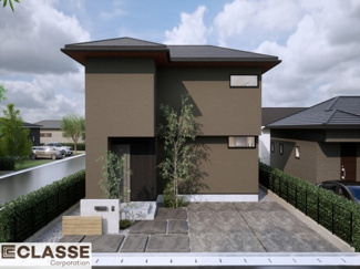 【完成予想図】 | 城陽市平川山道2区画B号地　売土地　建築条件付き | 弊社標準仕様（アトリエスタイルハウス仕様）では、耐震等級3相当が標準です。間取りにもよりますので、設計士に確認しながら、ご希望の間取りとの兼ね合いで考えていきましょう。