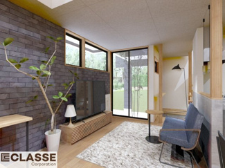 【完成予想図】 | 城陽市平川山道2区画B号地　売土地　建築条件付き | 弊社は、気密測定器を保有しており、自社での気密測定を実現しております。気密処理をし、気密測定まで標準でさせていただいております。