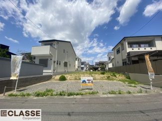 【前面道路含む現地写真】 | 城陽市平川山道2区画B号地　売土地　建築条件付き