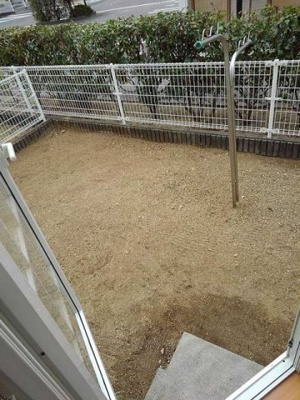 【庭】 | ラルジュ余戸　Ａ | お庭が付いています