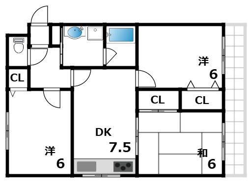 ウエストコート芦屋の間取り